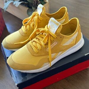 Reebok Golden Yellow Athletic Shoes